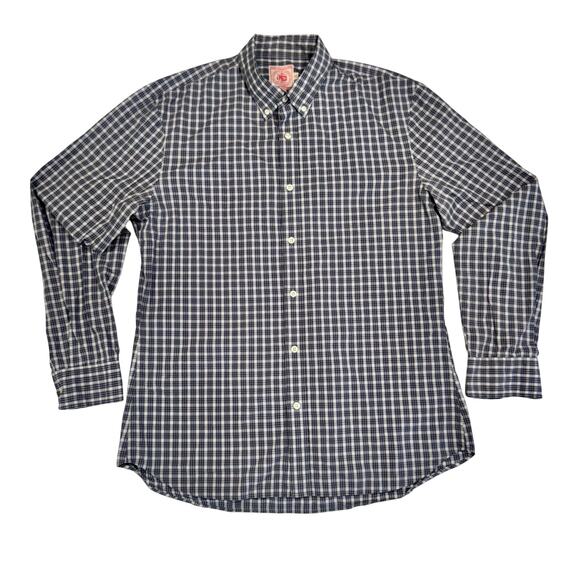 J Press Other - J Press Tartan Button Down Shirt Men's XL Purple Blue Cotton Heritage Plaid